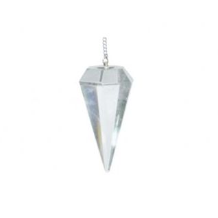 Péndulo hexagonal Cuarzo Cristal 3cm aprox.